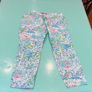 Lilly Pulitzer Women's Tropical Print Cropped Pants
